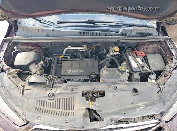 KL4CJASB4JB677311 2018 BUICK ENCORE Фиолетовый Вид задней части салона