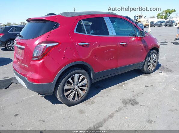 KL4CJASBXJB519491 2018 BUICK ENCORE Красный Задняя правая четверть