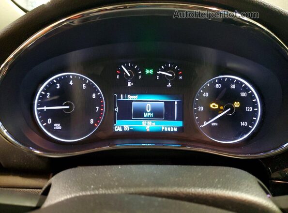 KL4CJBSB5HB157599 2017 BUICK ENCORE Серебряный Вид щитка приборов