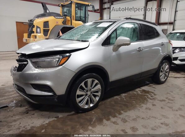 KL4CJESB1JB640353 2018 BUICK ENCORE Серебряный Передняя левая четверть