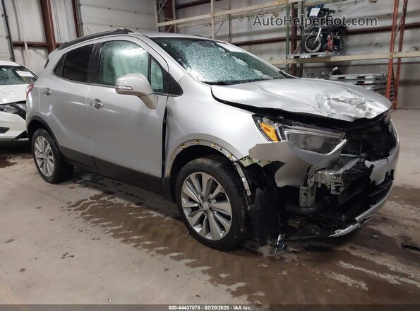 KL4CJESB1JB640353 2018 BUICK ENCORE Серебряный Передняя правая четверть