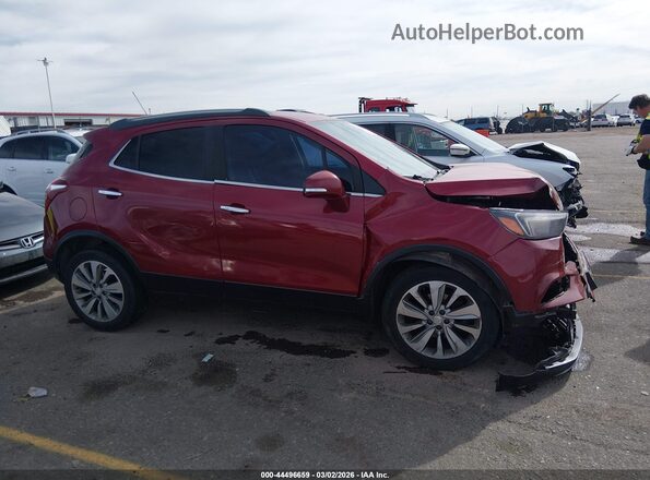 KL4CJESB7KB722573 2019 BUICK ENCORE Красный Вид задней части салона