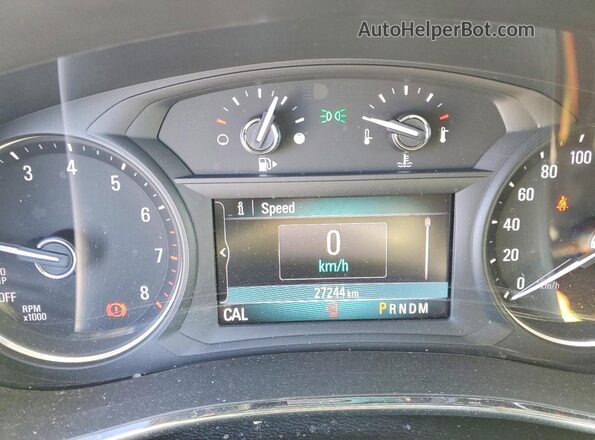 KL4CJGSM6KB725204 2019 BUICK ENCORE Белый Вид щитка приборов