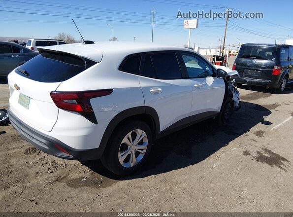 KL77LFEP2SC300409 2025 CHEVROLET TRAX White Rear right