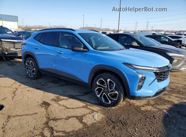 KL77LJE21RC182242 2024 CHEVROLET TRAX Синий Передняя правая четверть