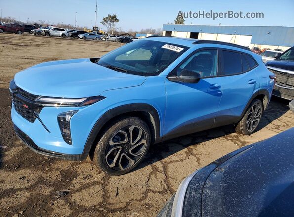KL77LJE21RC182242 2024 CHEVROLET TRAX Синий Передняя левая четверть