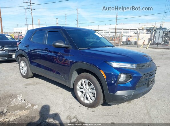 KL79MMS21PB113775 2023 CHEVROLET TRAILBLAZER Dark Blue Передняя правая четверть