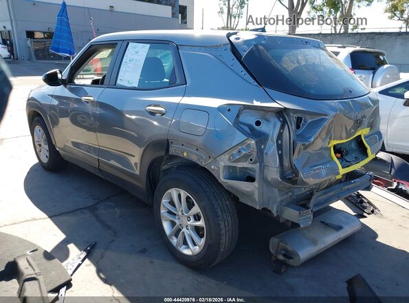 KL79MMSL2RB051153 2024 CHEVROLET TRAILBLAZER Gray Rear left