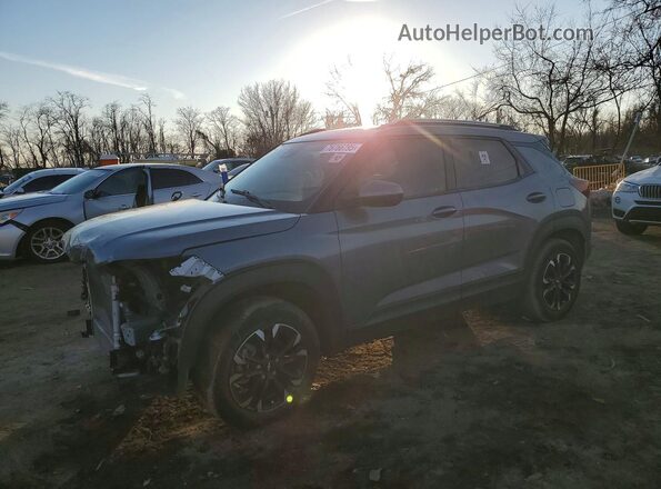 KL79MRSLXMB160966 2021 CHEVROLET TRAILBLAZER Gray Передня ліва чверть