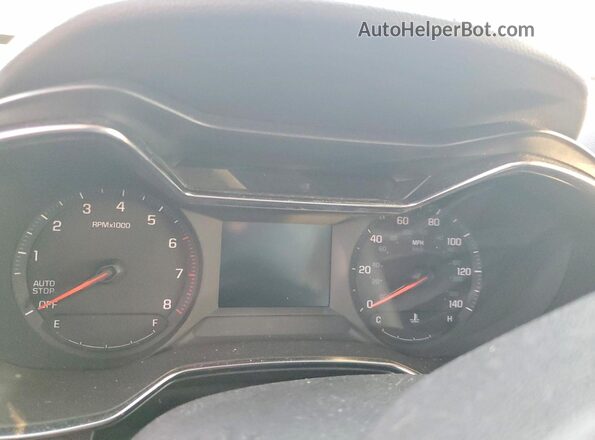 KL79MRSLXMB160966 2021 CHEVROLET TRAILBLAZER Gray Вид щитка приладів