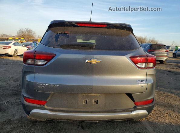 KL79MRSLXMB160966 2021 CHEVROLET TRAILBLAZER Gray Вид ззаду