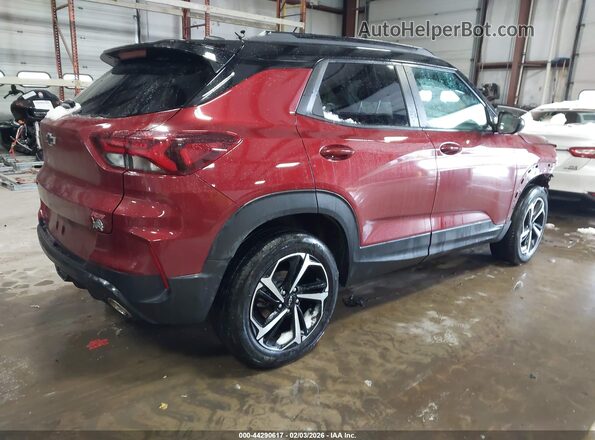 KL79MUSL7NB052311 2022 CHEVROLET TRAILBLAZER Red უკანა მარჯვენა