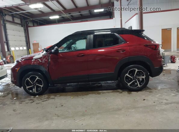 KL79MUSL7NB052311 2022 CHEVROLET TRAILBLAZER Red სალონის 360-გრადუსიანი ხედი