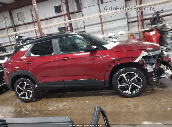 KL79MUSL7NB052311 2022 CHEVROLET TRAILBLAZER Red უკანა სალონის ხედი