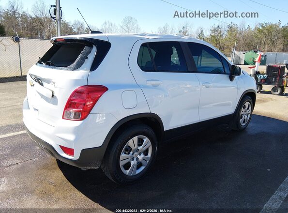 KL7CJKSB4HB105352 2017 CHEVROLET TRAX Белый Задняя правая четверть