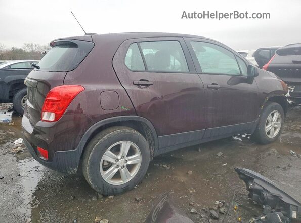 KL7CJNSB6MB354893 2021 CHEVROLET TRAX Maroon Rear right