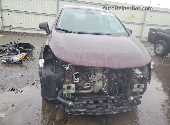 KL7CJNSB6MB354893 2021 CHEVROLET TRAX Maroon Front view