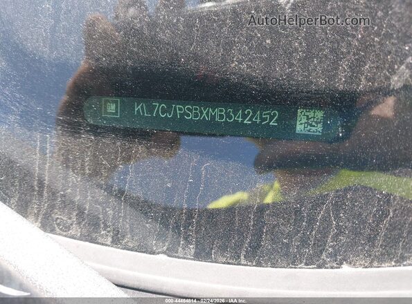 KL7CJPSBXMB342452 2021 CHEVROLET TRAX Серый Вид подкапотного пространства