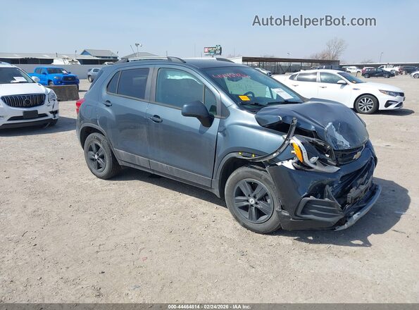 KL7CJPSBXMB342452 2021 CHEVROLET TRAX Серый Передняя правая четверть