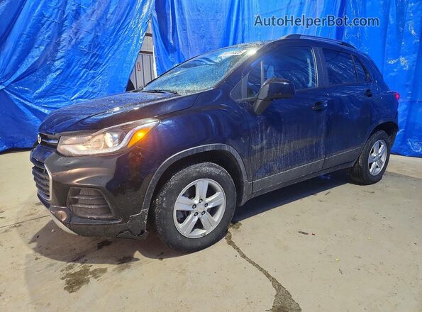 KL7CJPSM0NB523949 2022 CHEVROLET TRAX Черный Передняя левая четверть