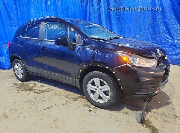 KL7CJPSM0NB523949 2022 CHEVROLET TRAX Черный Передняя правая четверть