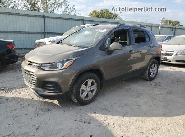 KL7CJPSM3NB525937 2022 CHEVROLET TRAX Серый Передняя левая четверть