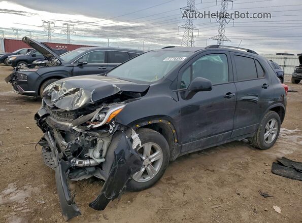 KL7CJPSM3NB565497 2022 CHEVROLET TRAX Черный Передняя левая четверть