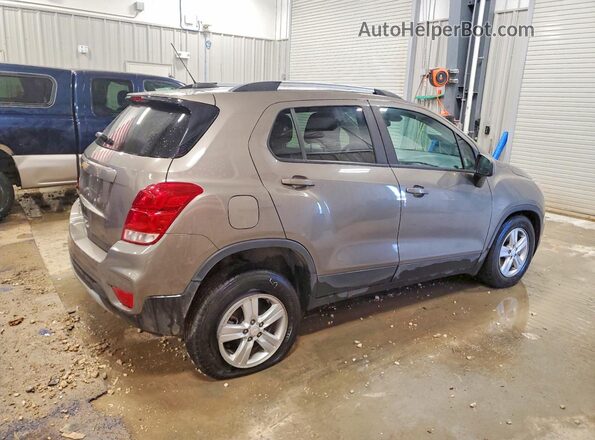KL7CJPSM4MB371396 2021 CHEVROLET TRAX Коричневый Задняя правая четверть