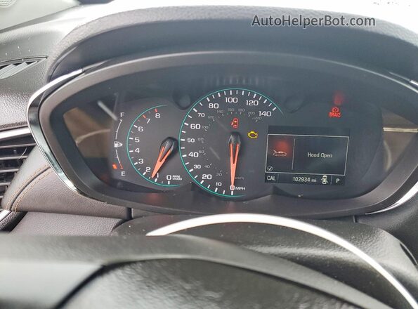 KL7CJPSM5NB525146 2022 CHEVROLET TRAX Белый Вид щитка приборов