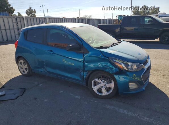 KL8CA6SA1KC808404 2019 CHEVROLET SPARK Бирюзовый Передняя правая четверть