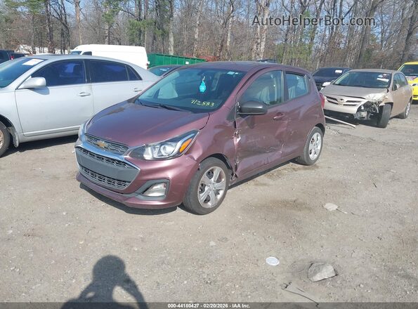 KL8CB6SA0KC712583 2019 CHEVROLET SPARK Pink წინა მარცხენა ხედი სამი მეოთხედიდან