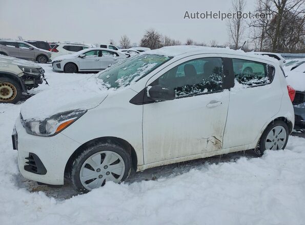 KL8CB6SA4JC449108 2018 CHEVROLET SPARK Белый Передняя левая четверть