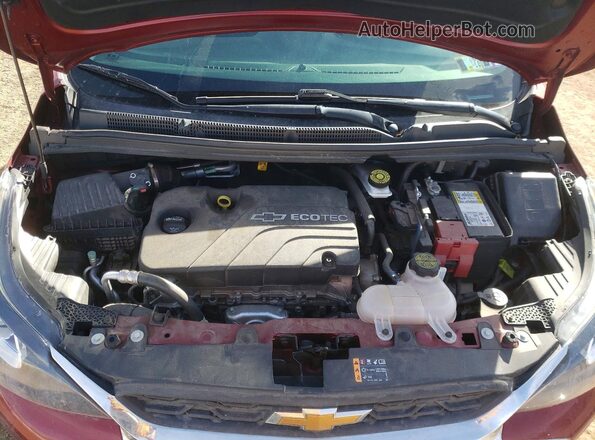 KL8CB6SA5NC033445 2022 CHEVROLET SPARK Red Widok wnętrza z tyłu