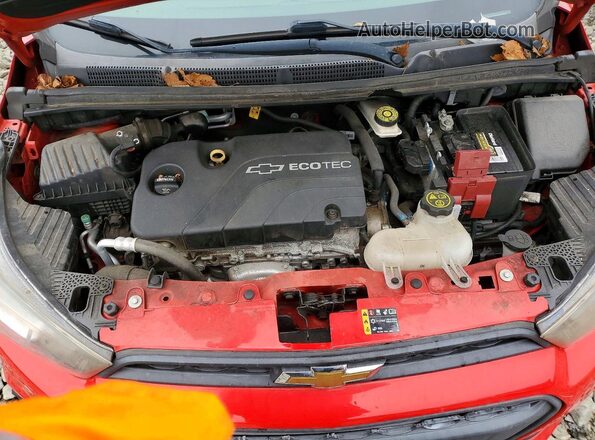 KL8CB6SA6HC728960 2017 CHEVROLET SPARK Красный Вид задней части салона