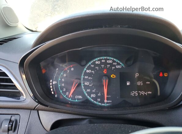 KL8CB6SA8JC449726 2018 CHEVROLET SPARK Black Widok zestawu wskaźników