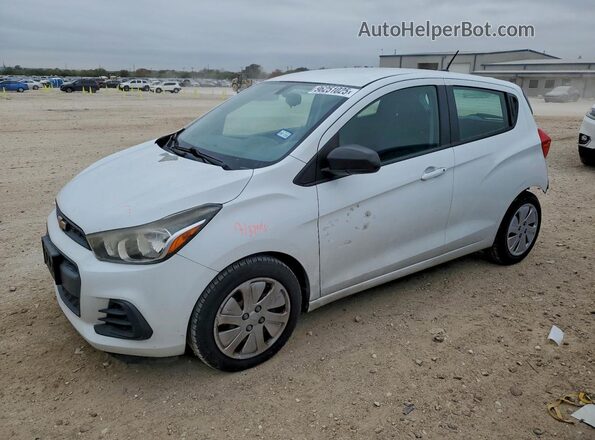 KL8CB6SAXGC649337 2016 CHEVROLET SPARK Белый Передняя левая четверть
