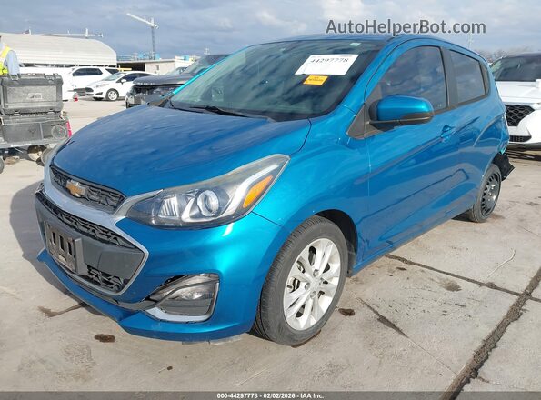 KL8CD6SA8KC747950 2019 CHEVROLET SPARK Blue Առջևի ձախ երեք քառորդ տեսարան