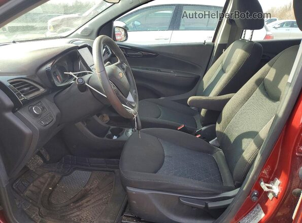 KL8CD6SA9NC007201 2022 CHEVROLET SPARK Темно-бордовый Вид салона спереди