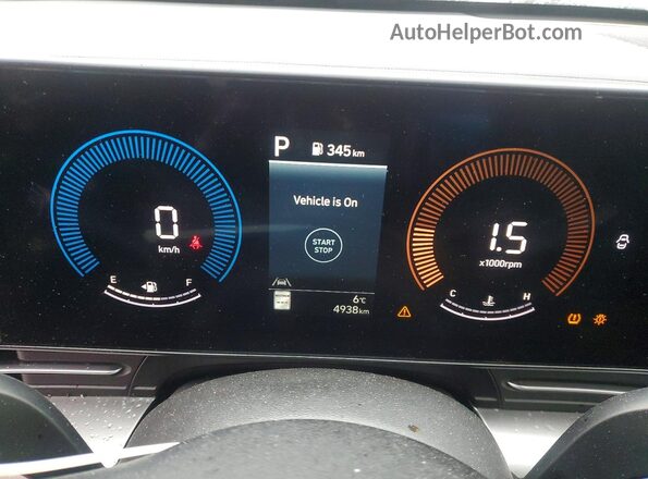 KM8HCCAB1TU356509 2026 HYUNDAI KONA Красный Вид щитка приборов