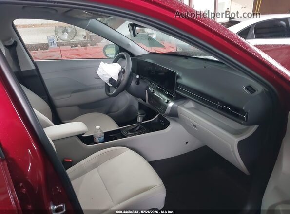 KM8HF3AB3TU381192 2026 HYUNDAI KONA Красный Вид салона спереди