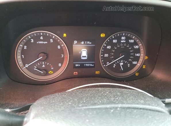 KM8J2CA45LU150129 2020 HYUNDAI TUCSON Черный Вид щитка приборов