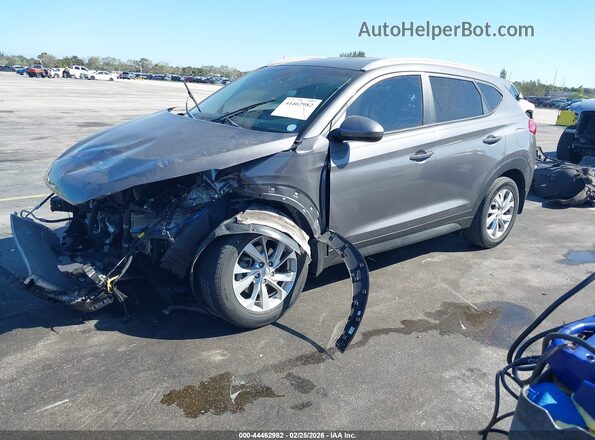 KM8J33A47MU322384 2021 HYUNDAI TUCSON Серый Передняя левая четверть