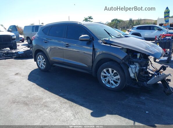 KM8J33A47MU322384 2021 HYUNDAI TUCSON Серый Передняя правая четверть