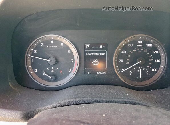 KM8J33A4XGU202647 2016 HYUNDAI TUCSON Бордовый Вид щитка приборов