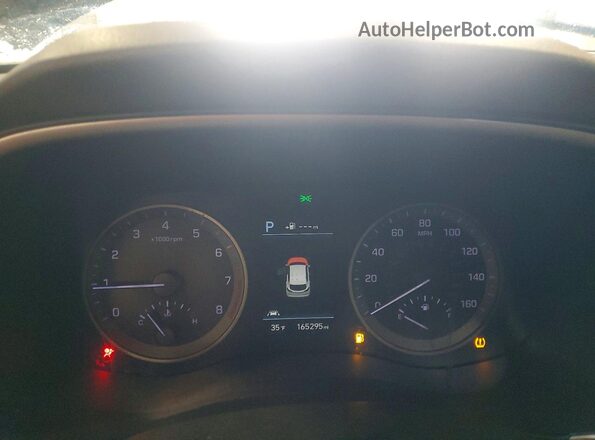 KM8J33AL0KU045744 2019 HYUNDAI TUCSON Черный Вид щитка приборов