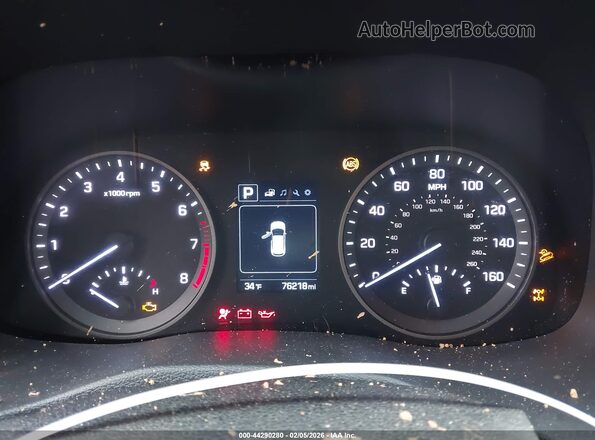 KM8J3CA41GU094337 2016 HYUNDAI TUCSON Оранжевый Вид задних сидений