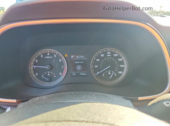KM8J3CAL0KU070837 2019 HYUNDAI TUCSON Blue Vista del cuadro de instrumentos
