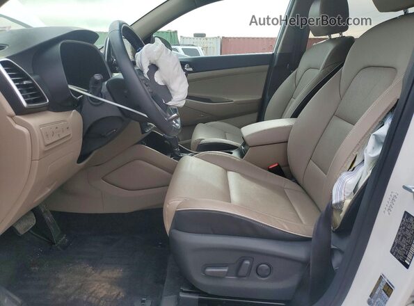 KM8J3CAL7KU903422 2019 HYUNDAI TUCSON Белый Вид салона спереди