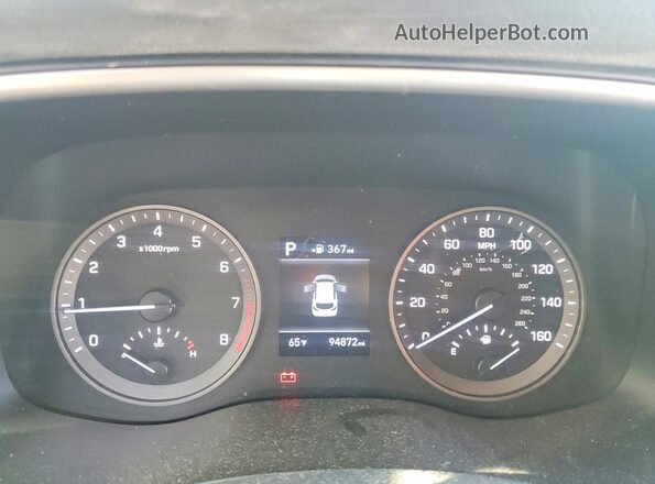 KM8J3CAL8KU972703 2019 HYUNDAI TUCSON Black Vista del cuadro de instrumentos