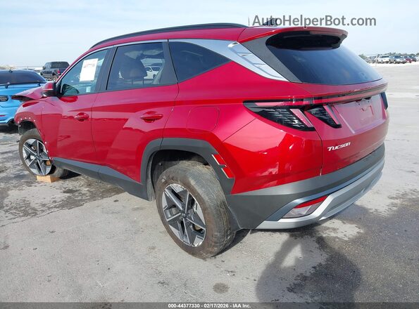 KM8JCDD16SU296848 2025 HYUNDAI TUCSON HYBRID Красный Задняя левая четверть